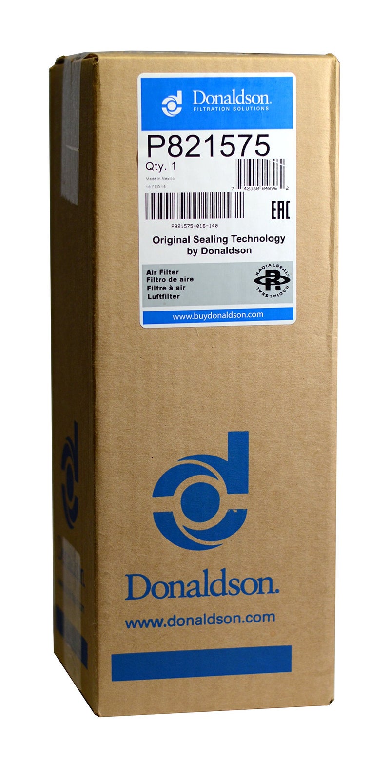 Donaldson P821575 Primary Radial Seal Air Filter - Image 1